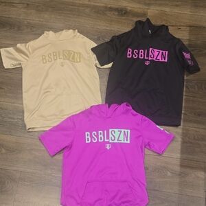 Kids Hoodie T-Shirts - Black, Pink, Tan